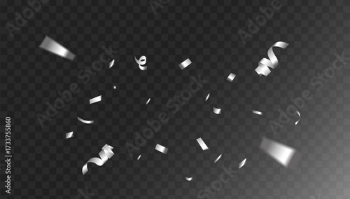 Silver Confetti Festive, Elegant, and Perfect for Celebrations and Special Events