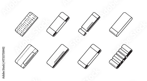 Vector art of yoga mat collection