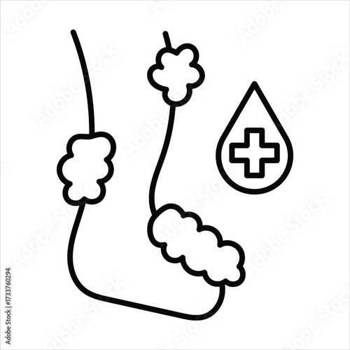 Clean the Body with Soap Design Elements Illustration
