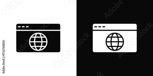 Website UI design icon illustration element design. black glyph icons