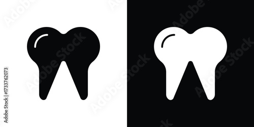 Teeth icon illustration element design. black glyph icons
