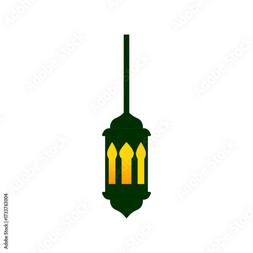 Green Ramadan Lantern Light A Festive Symbol of Islamic Celebration