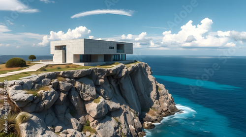 Cliffside Concrete House