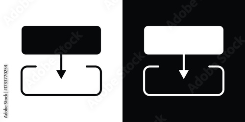 Diagram next icon illustration element design. black glyph icons