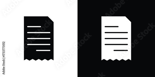 Bill icon illustration element design. black glyph icons