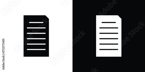 Assignment icon illustration element design. black glyph icons