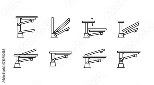 Vector art of paper cutter line art