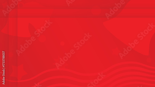 Christmas bells and stars background, festive celebration, red tone celebration cover.