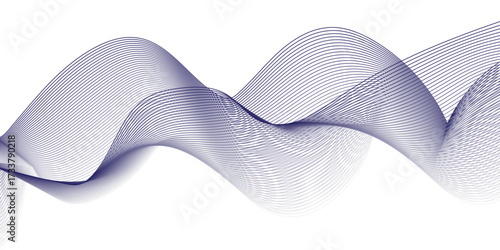 Glowing waveform frequency futuristic energy sound waves technology concept background. Abstract blue wave line vector business texture. Pattern line blend curve flow futuristic background.	
