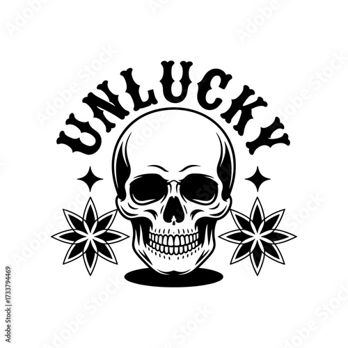 Skull and Vintage Tattoo T-shirt Vector Designs and Edgy, Punk-Inspired Graphics & Retro Tattoo Illustrations for Custom Graphic Tees-06