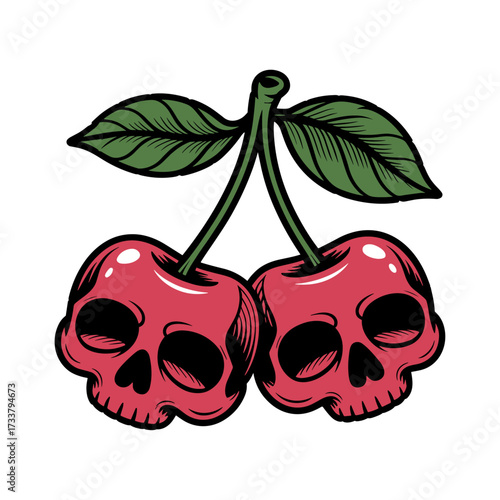 Skull and Vintage Tattoo T-shirt Vector Designs and Edgy, Punk-Inspired Graphics & Retro Tattoo Illustrations for Custom Graphic Tees-19