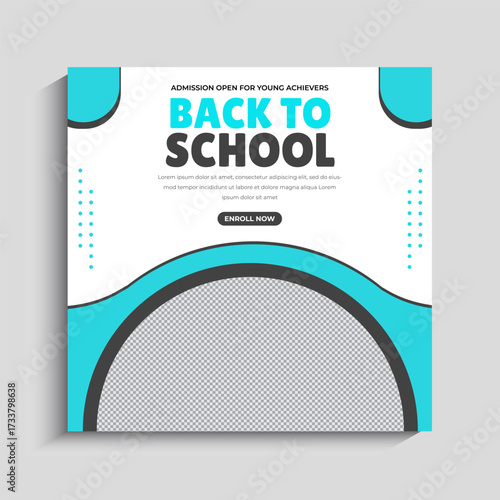 Back to School Admission Instagram Post Template