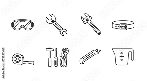 Vector art of tools