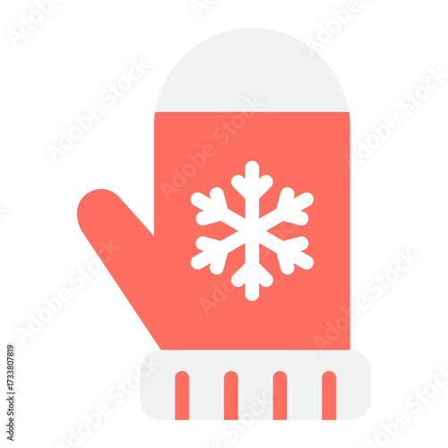 Winter Mittens with Snowflake Design