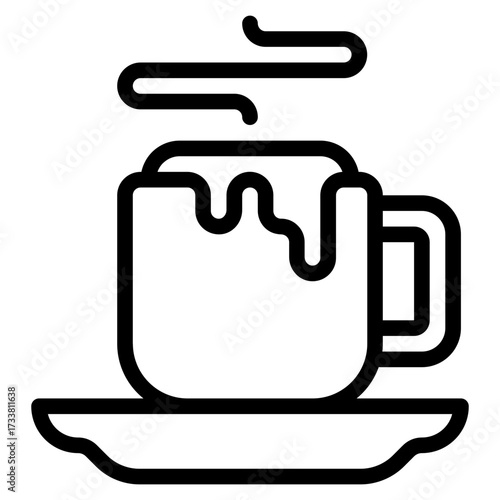Hot Coffee Mug with Steam