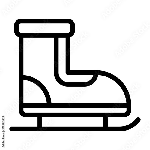 Ice Skating Boot Icon