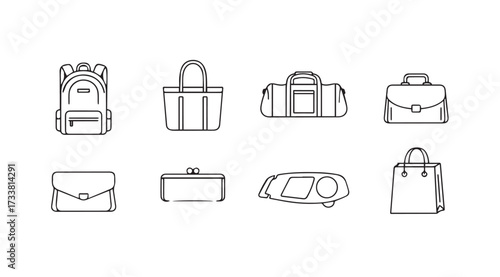 Vector art of bags