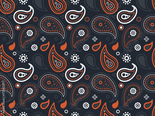 Herb seamless pattern on vector horizontal. Calligraphic textile on swirl meadow. Shirt delicate to eco ornament.