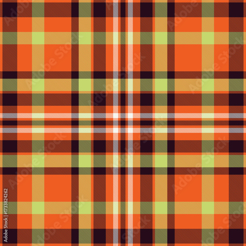 Classic tartan pattern in warm autumn colors. Perfect for backgrounds, textiles, apparel, and design projects requiring a cozy, rustic, or traditional feel.