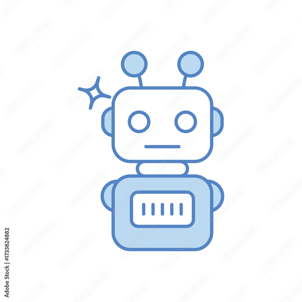 Fototapeta premium Robotics Duo Tone Color Icon