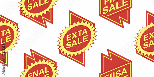 Create a set of bright yellow starburst sale stickers with a variety of jagged and rounded edges. Each label should include promotional phrases like 'BIG SALE', 'FINAL SALE', 'HALF PRICE', 'SUPER SALE