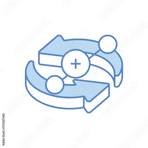 Reinforcement Learning  Duo Tone Color Icon