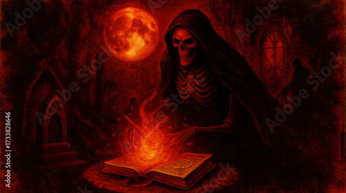 The Necromancer's Tome Under the Blood Moon
