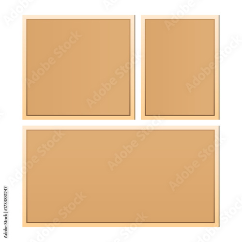 Simple Bulletin Board Vector Illustration