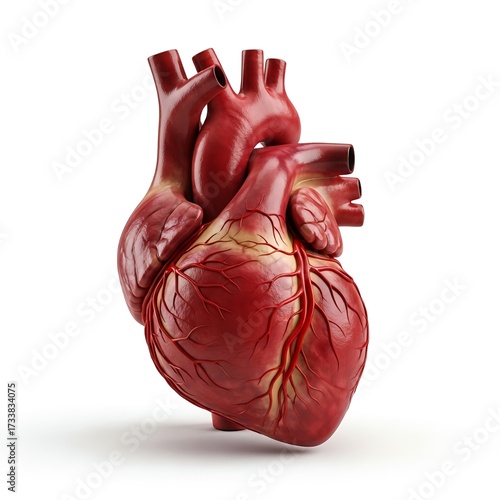 Wallpaper Mural Human heart anatomy model detailed cardiovascular system medical illustration study Torontodigital.ca