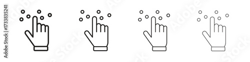 Braille icon collection. Line vector sign, symbol for web and mobile