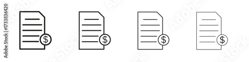 Tax icon collection. Line vector sign, symbol for web and mobile