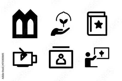 Set of toilet sign icons for web design