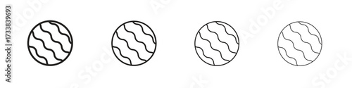 Mercury icon collection. Line vector sign, symbol for web and mobile