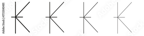 Kip icon collection. Line vector sign, symbol for web and mobile