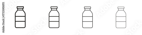 Jar icon collection. Line vector sign, symbol for web and mobile