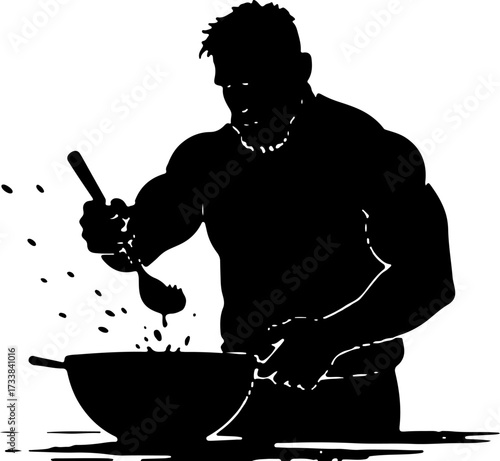 
Title
Chef Team Silhouettes with Cooking Tools

