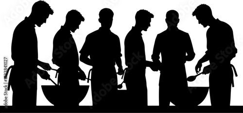 
Title
Chef Team Silhouettes with Cooking Tools

