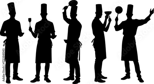 
Title
Chef Team Silhouettes with Cooking Tools

