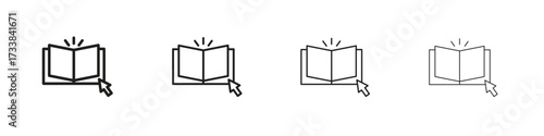 Guide icon collection. Line vector sign, symbol for web and mobile