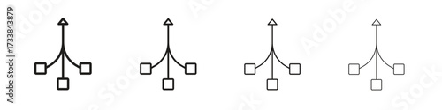 Consolidation icon collection. Line vector sign, symbol for web and mobile