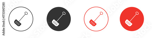 Snow shovel icon solid pictogram. Vector isolated illustration