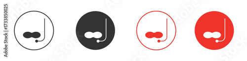 Mask snorkel icon solid pictogram. Vector isolated illustration