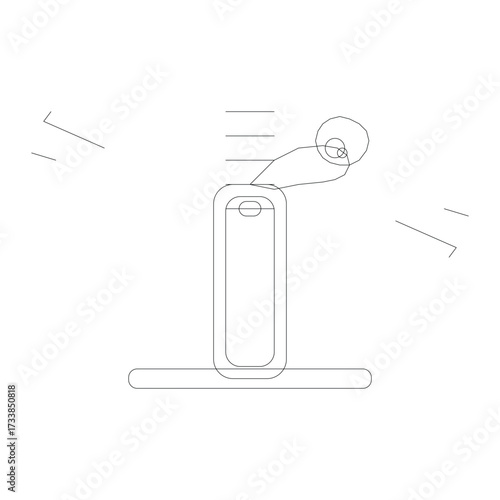 Otoscope Unique Vector – Ear Examination and Medical Diagnostic Equipment Illustration
