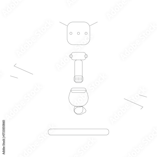 Prosthetic Limb Unique Vector – Artificial Leg and Medical Rehabilitation Device Illustration
