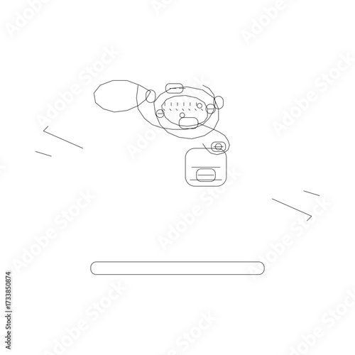 Oxygen Mask Unique Vector – Medical Breathing Aid and Hospital Respiratory Equipment Illustration
