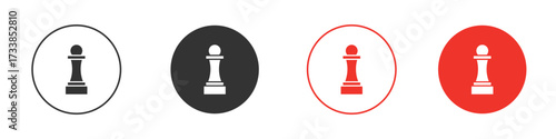 Chess queen icon solid pictogram. Vector isolated illustration