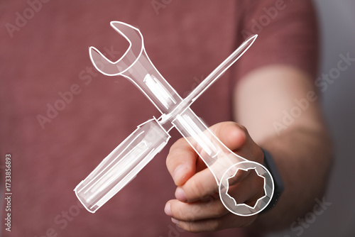 High-quality image of hand ...