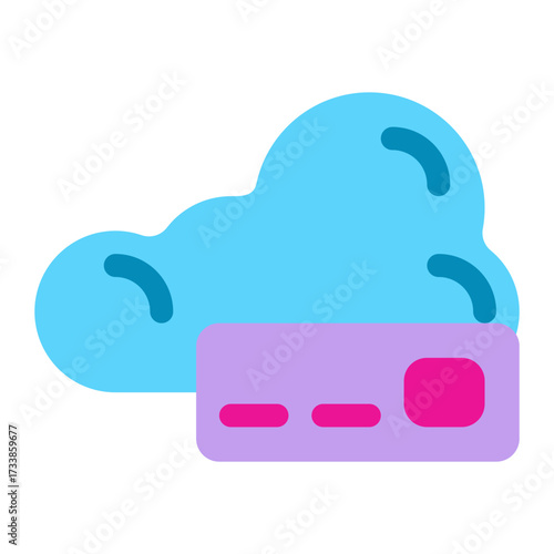 Cloud database icon