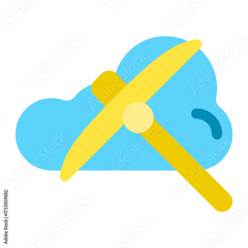 Cloud mining icon