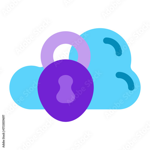 Cloud lock icon